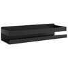 vidaXL Duschablage Mattschwarz 30x10x6 cm Geb&uuml;rsteter Edelstahl 304