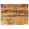 vidaXL Tischplatte 80x60x3,8 cm Baumkante Massivholz Raues Mangoholz