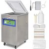 Profi Vakuumierer Vakuum-Verpackungsmaschine mit R&auml;dern Edelstahl 750W