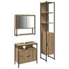 vidaXL Badezimmerm&ouml;bel-Set 3 stk. Artisan-Eiche 33 x 33 x 185,5 cm