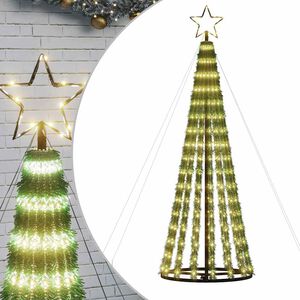 vidaXL LED Weihnachtsbaum 275 LEDs Warmwei&szlig; 180 cm