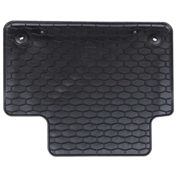 vidaXL Autofu&szlig;matte 4 pcs Schwarz Gummi