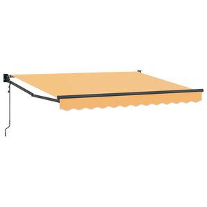 vidaXL Markise Sand 4,5 &times; 3 m Polyester und Metall
