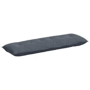 vidaXL R&uuml;ckenkissen Dunkelgrau 160 x 50 cm Cordstoff