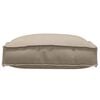 vidaXL Kissen 4 pcs Taupe 40 x 40 x 8 cm Oxford-Stoff