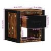 vidaXL Nachttisch Mehrfarbig 40x35x40 cm Altholz Massivholz