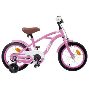 vidaXL Kinderfahrrad 12 Zoll f&uuml;r 2-4 Jahre alt Hellrosa