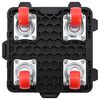 vidaXL Möbelrollen 4 Stk. mit Heber Schwarz 13,5x13,5x4,2 cm 300 kg