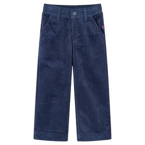 vidaXL Kinderhose Cord Marineblau 92