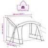 vidaXL Caravan Zelt mit Dach Grau und Orange 252 x 245 x 245 cm