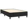 vidaXL Boxspringbett mit Matratze & LED Schwarz 120x200 cm Samt