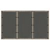 vidaXL Gartentisch mit Glasplatte Grau 150x90x75 cm Poly Rattan