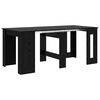 vidaXL Esstisch 180 x 85 x 75 cm Holzwerkstoff Schwarze Eiche