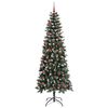 vidaXL K&uuml;nstlicher Weihnachtsbaum mit 300 LEDs mit St&auml;nder Gr&uuml;n 210 cm