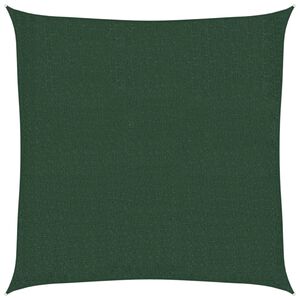 vidaXL Sonnensegel 160 g/m&sup2; Dunkelgr&uuml;n 2x2 m HDPE