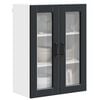 vidaXL K&uuml;chenschrank mit Regal Schwarz 60 x 31 x 80 cm Holzwerkstoff