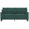 vidaXL 2-Sitzer-Sofa Dunkelgrün 140 cm Samt
