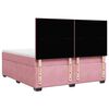 vidaXL Boxspringbett mit Matratze Rosa 180x200 cm Samt