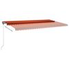vidaXL Standmarkise Manuell Einziehbar 600x350 cm Orange/Braun