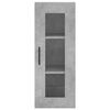 vidaXL Wandschrank Betongrau 34,5x34x90 cm