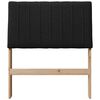 vidaXL Gepolstertes Kopfteil Schwarz 75 cm Massives Kiefernholz