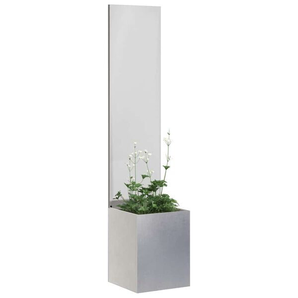 vidaXL Garten Sichtschutz-Leinwand Silber 32 x 150 cm Edelstahl