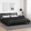 vidaXL Sommerdecke Schwarz 200 x 220 cm Satin und Mikrofaser