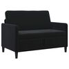 vidaXL Sofa mit Stauraum Schwarz 122 x 78 x 87 cm Polyester