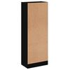 vidaXL Bücherregal 3 Fächer Schwarz 40x24x109 cm Holzwerkstoff