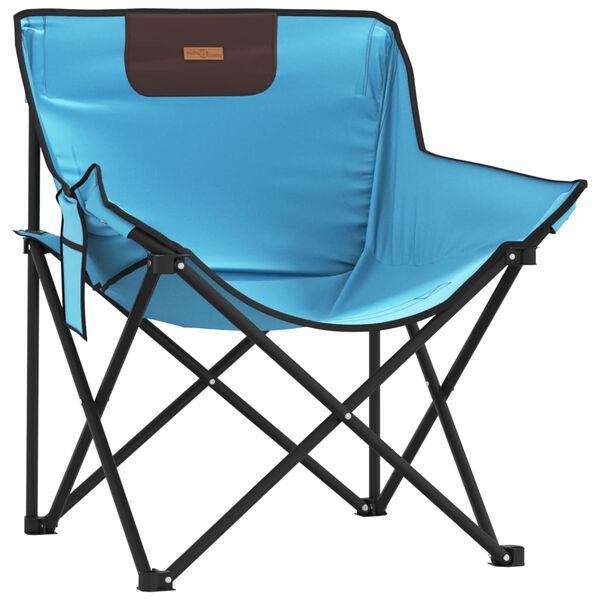 vidaXL Campingstühle 2 Stk. mit Tasche Klappbar Hellblau