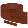vidaXL Raseneinfassung 450 x 25 cm Wetterfeststahl Rostig