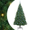 vidaXL K&uuml;nstlicher Weihnachtsbaum mit 300 LEDs mit St&auml;nder Gr&uuml;n 240 cm