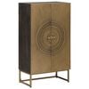 vidaXL Highboard Messing 53,5 x 30 x 95 cm
