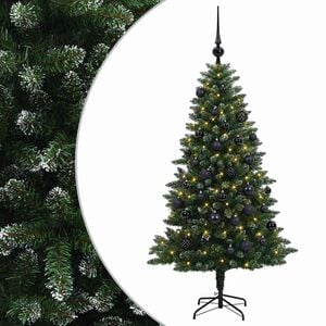 vidaXL K&uuml;nstlicher Weihnachtsbaum mit Kugel 150 cm 150 LEDs