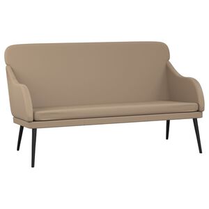 vidaXL Sitzbank Cappuccino-Braun 110x76x80 cm Kunstleder