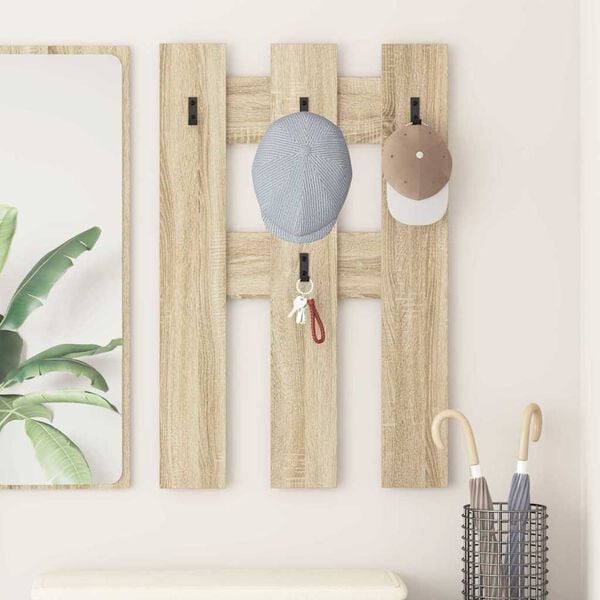 vidaXL Wandmontierter nachttisch Sonoma-Eiche 65 x 3 x 100 cm