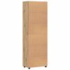 vidaXL Highboard mit T&uuml;r Artisan-Eiche 60 x 35 x 182 cm Holzwerkstoff