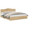 vidaXL Aufbewahrungsbett Sonoma-Eiche 180 x 200 cm Holzwerkstoff