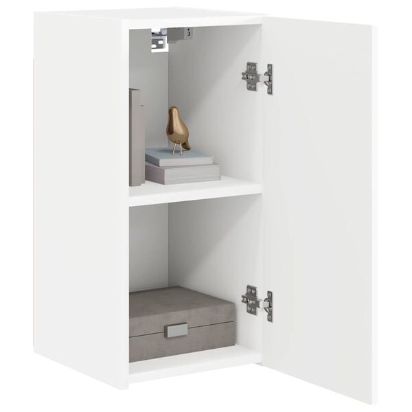 vidaXL TV-Wandschrank 2 pcs Wei&szlig; 30 x 31 x 60 cm Holzwerkstoff