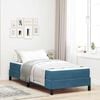 vidaXL Boxspringbett mit Matratze Dunkelblau 90 x 200 cm Stoff