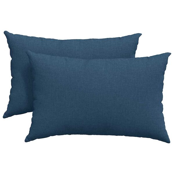 vidaXL Sofakissen 2 pcs Blau 60 x 40 cm Stoff