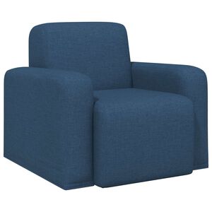 vidaXL Sessel Blau Stoff