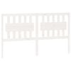 vidaXL Bett-Kopfteil Weiß 165,5x4x100 cm Massivholz Kiefer