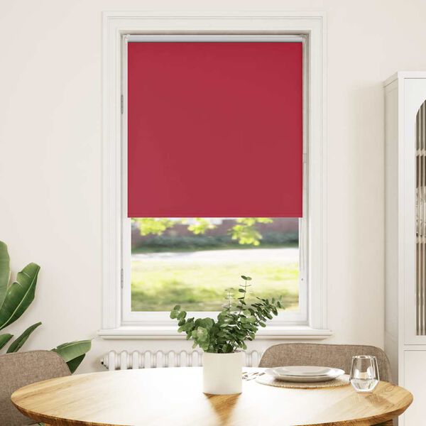 vidaXL Verdunkelungsrollo Rot 65x175 cm Stoffbreite 60,7 cm Polyester