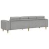 vidaXL Wohnzimmer Couch Wolkengrau 250 x 77 x 76 cm Polyester