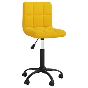 vidaXL B&uuml;rostuhl Drehbar Senfgelb Samt