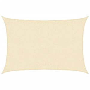 vidaXL Sonnensegel 160 g/m&sup2; Creme 3,5x5 m HDPE