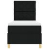 vidaXL Boxspringbett mit Matratze Schwarz 80 x 200 cm Stoff