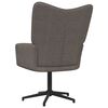 vidaXL Relaxsessel mit Hocker Taupe Stoff