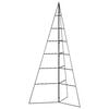 vidaXL Metall-Weihnachtsbaum f&uuml;r Dekorationen Schwarz 140 cm